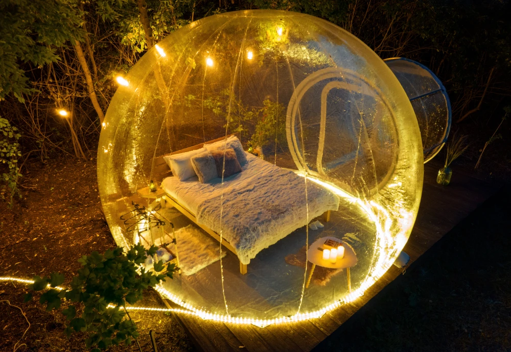 small inflatable bubble tent